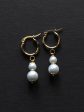 Regal Pearl Hoops - Pearl White Online