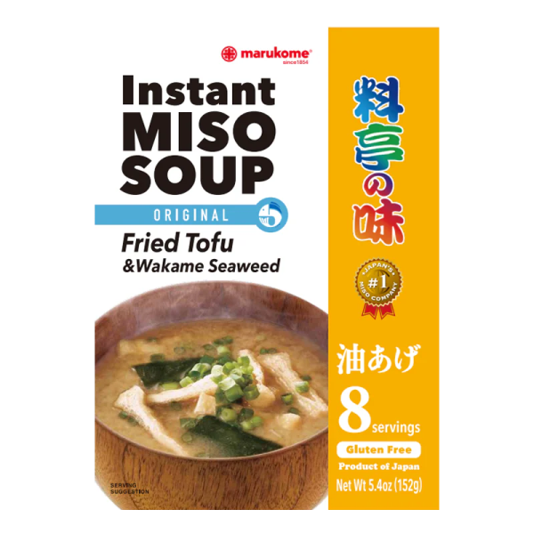 Marukome - Ryotei No Aji Soupe miso instantanée au Tofu Frit 8p 152g Sale