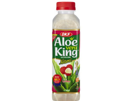 OKF Aloe Vera Getränk Litschi 500 ml For Sale