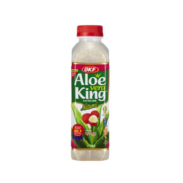 OKF Aloe Vera Getränk Litschi 500 ml For Sale