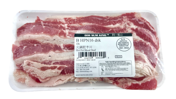 火鍋肥牛片 - 火锅肥牛片 - HOT POT SLICED BEEF (1LB Pack) For Discount